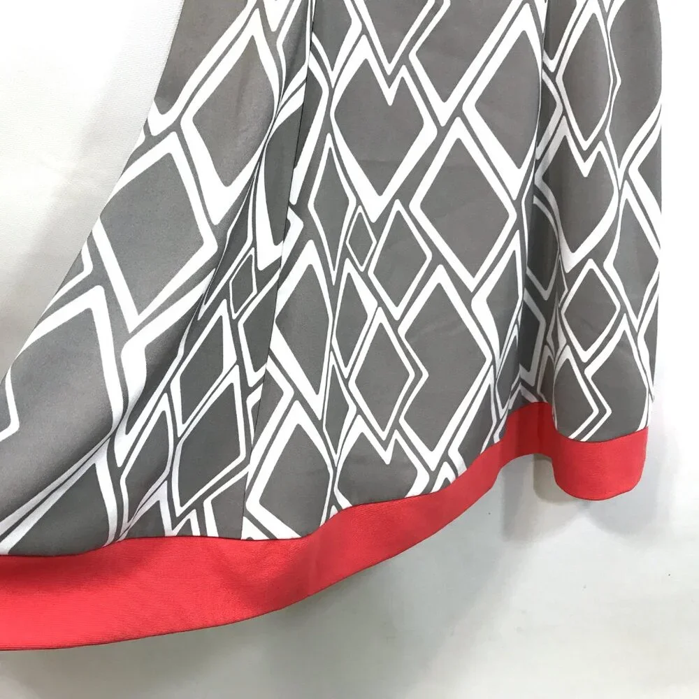Robbie Bee Shift Dress M Sleeveless V-Neck Midi Dress Size 8 - Picture 6 of 9